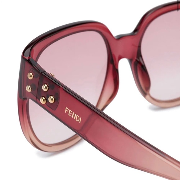 ✨BRAND NEW - FENDI Pink Gradient Sunglasses with Tag - Picture 4 of 11